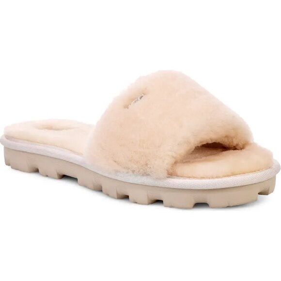 UGG AUSTRALIA Cozette Genuine Shearling Slipper in Nat Color Size 8 - Picture 8 of 9